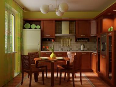 גוון פיסטוק בעיצוב חלל המטבח
