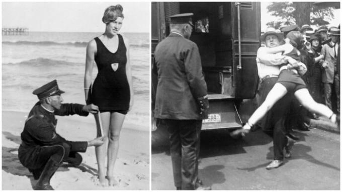 נשים בבגדי הים "המגונים" צריכות להיעצר! (Th 1920, ארה"ב). 