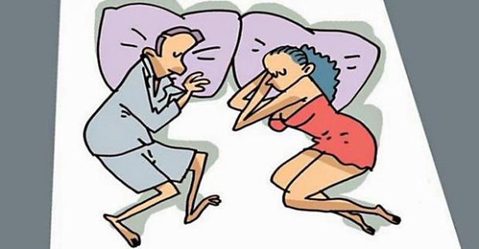 
היציבה בזמן השינה המאפיינת יחסים בתוך זוגות