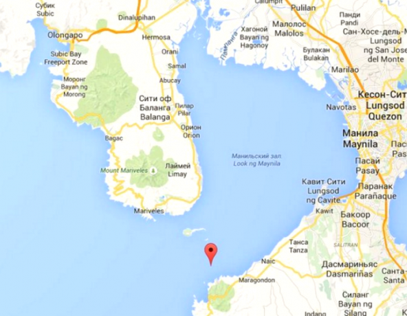 מפה של מפרץ מנילה. / צילום: worldofwarships.ru