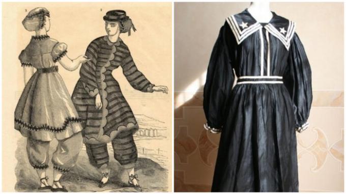 המאה ה -19 בגדי ים: לא נוח, אבל הגון.